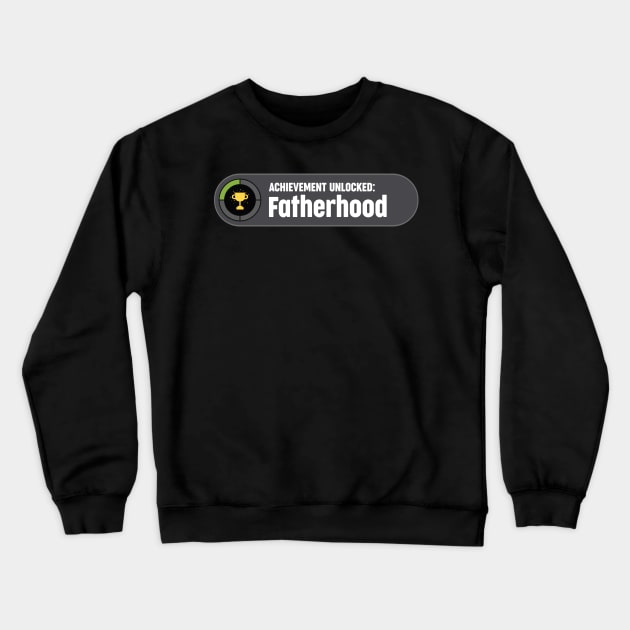 Gamer Fatherhood Achievement Crewneck Sweatshirt by avshirtnation